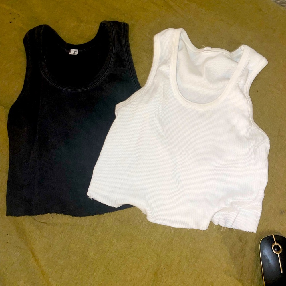 Elwood Ribbed Crop Tanks
